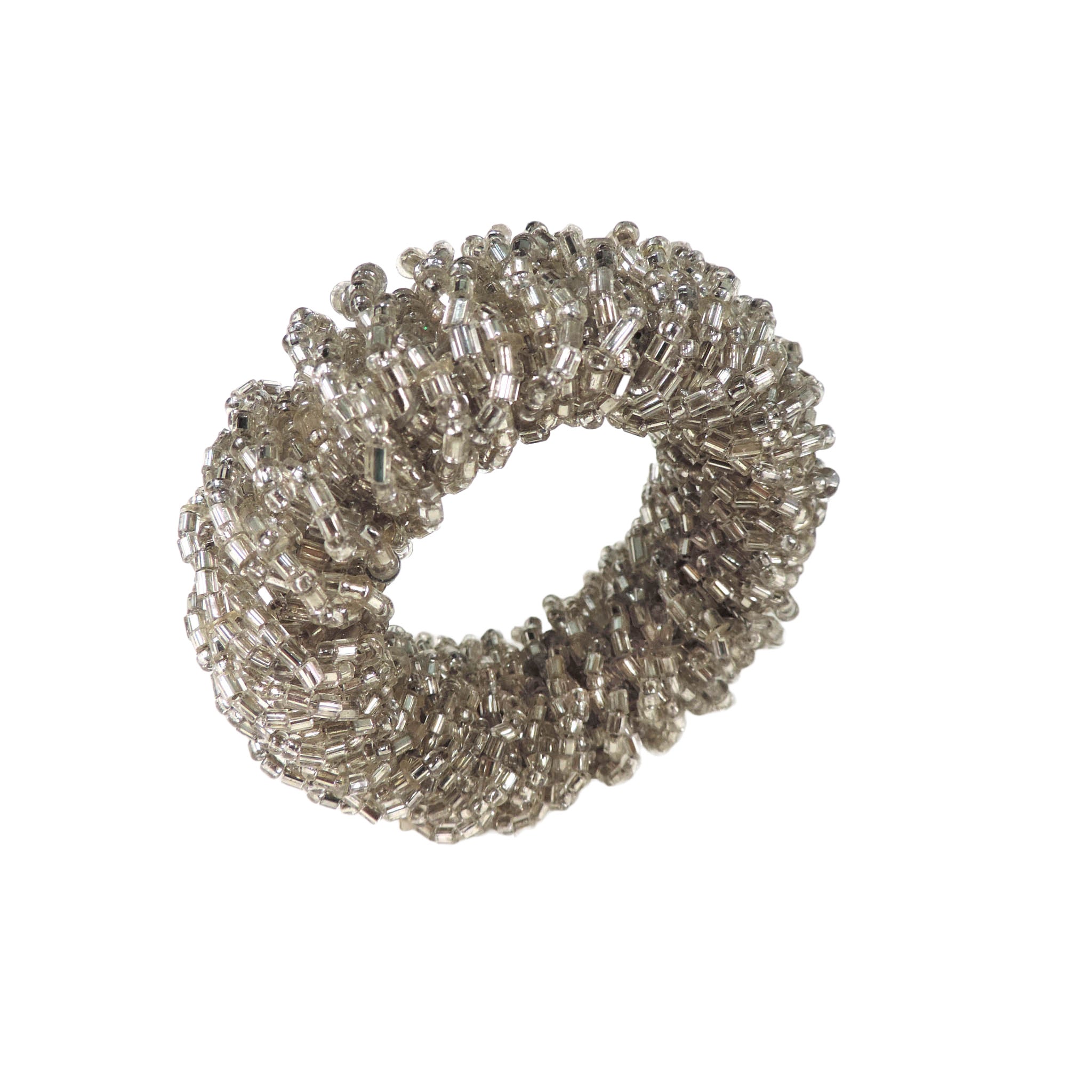 Bling-Bling Napkin Ring in Silver, Set of 4