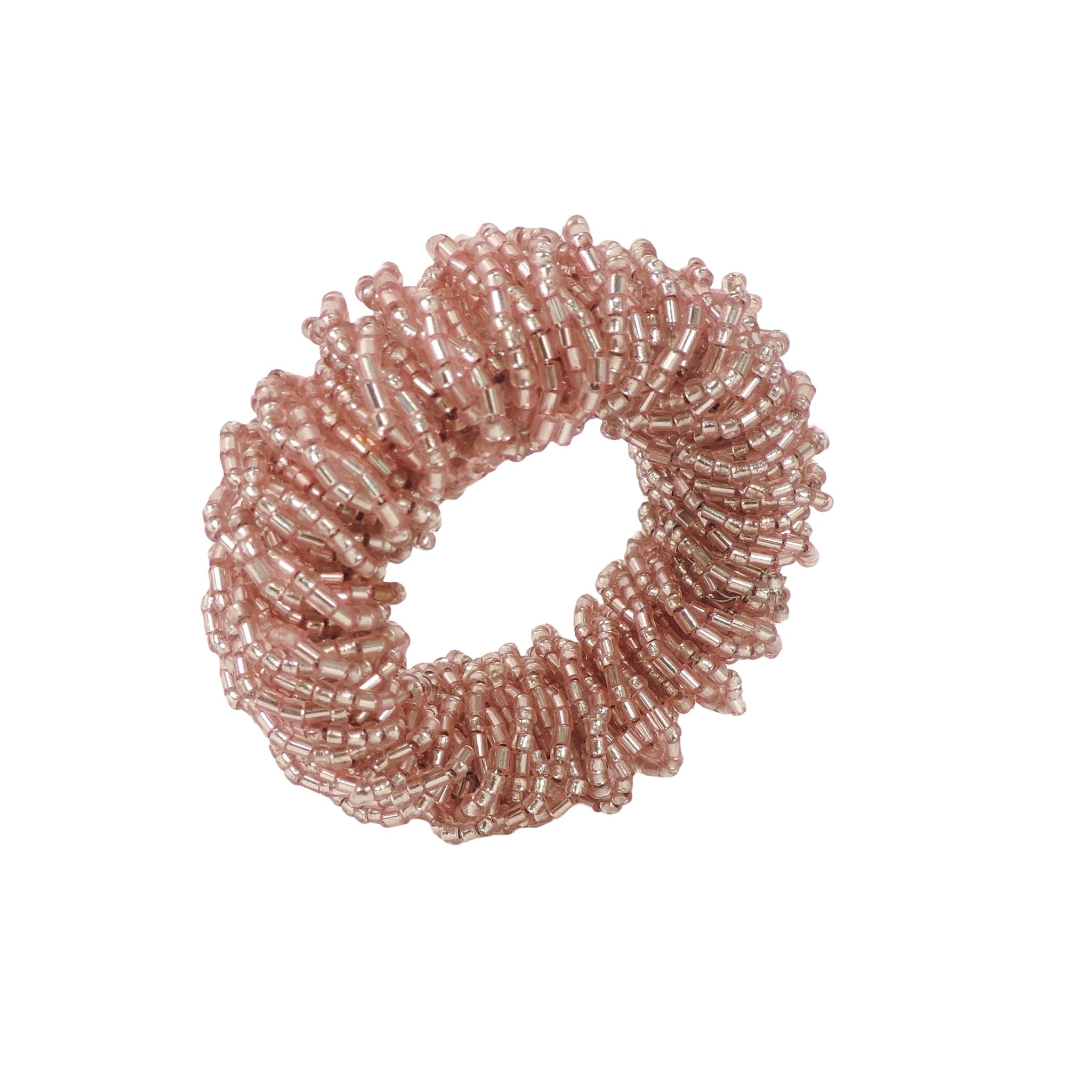 Bling-Bling Napkin Ring in Light Pink, Set of 4